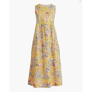 J.Crew Womens Floral Sleeveless Tiered Sundress Size 10